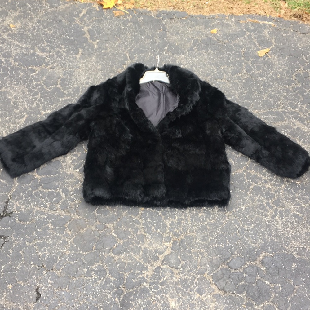 Rabbit fur jacket authentic and real vintage